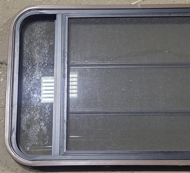 Used Black Radius Opening Window : 36 3/4" W x 23" H x 1 5/8" D