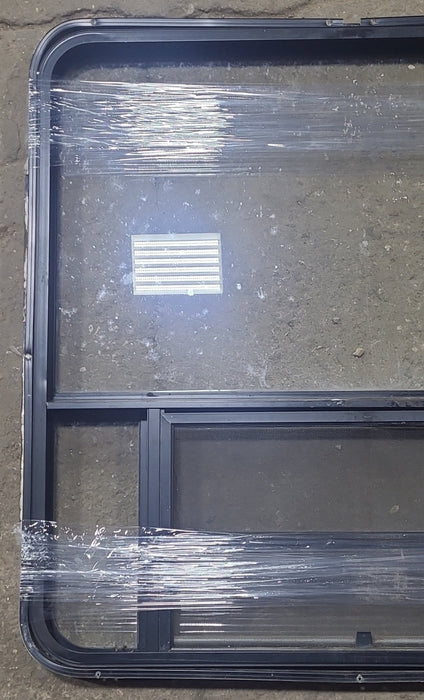 Used Black Radius Opening Window : 36 3/4" W x 36 3/4" H x 1 1/4" D