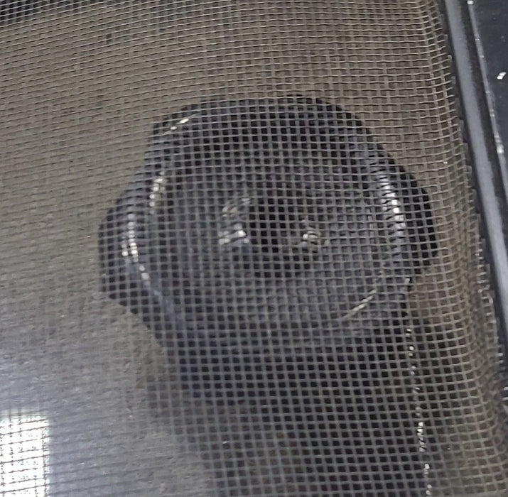 Used Black Radius Opening Window : 36 3/4" W x 36 3/4" H x 1 1/4" D