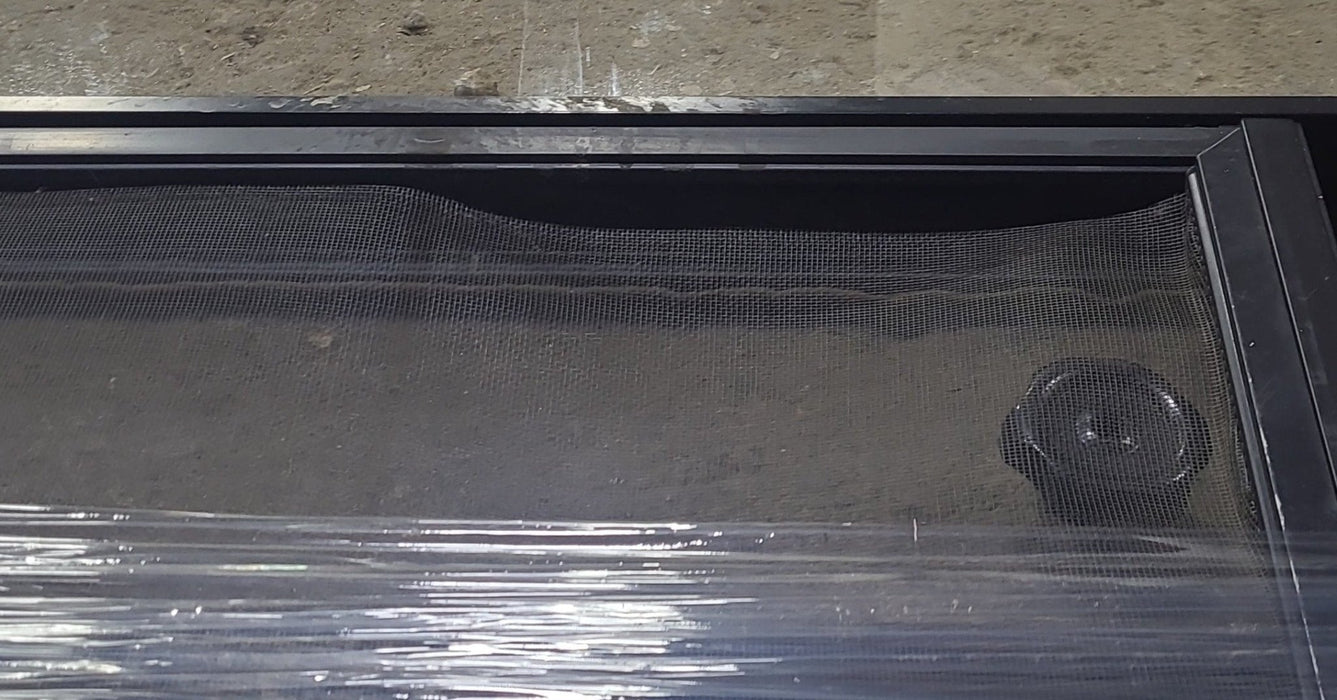 Used Black Radius Opening Window : 36 3/4" W x 36 3/4" H x 1 1/4" D