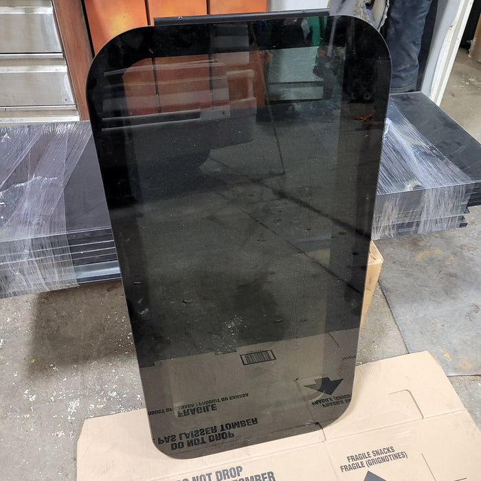 Used Black Radius Opening Window : 36" X 17" X  2" D