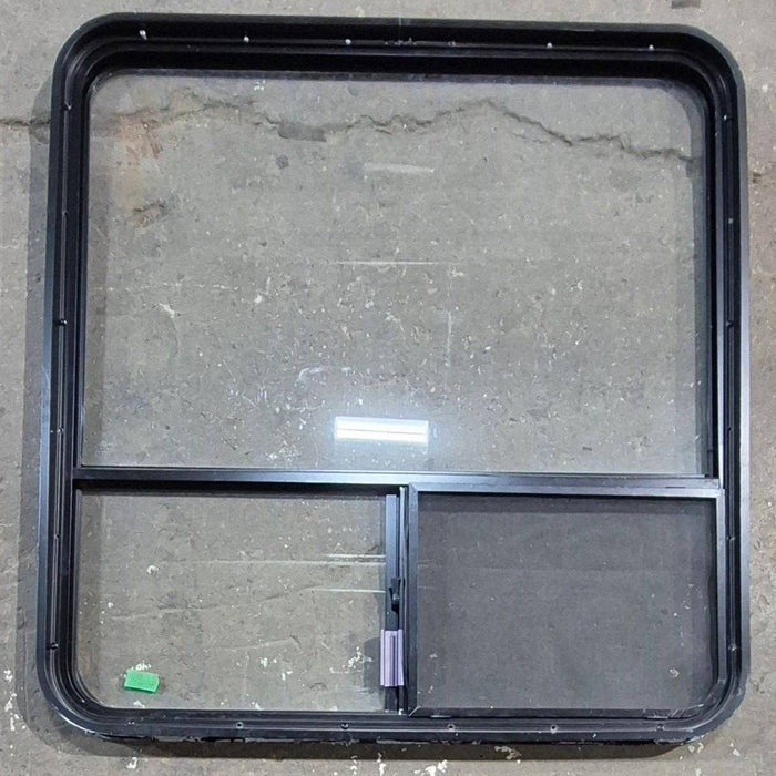 Used Black Radius Opening Window - 36 X 38 X 1.75