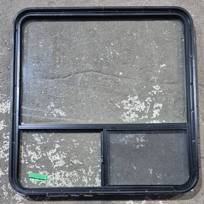 Used Black Radius Opening Window - 36.25 X 37.75 X 1.75