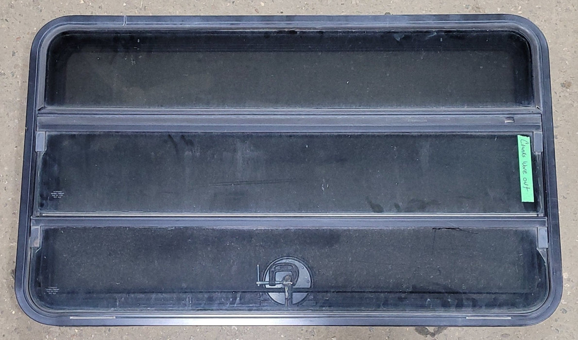 Used Black Radius Opening Window : 40 3/8" W X 25 5/8" H X 2" D