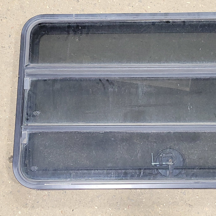 Used Black Radius Opening Window : 40 3/8" W X 25 5/8" H X 2" D