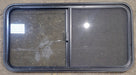 Used Black Radius Opening Window : 41 1/2" W x 21 1/2" H x 1 1/4" D - Young Farts RV Parts