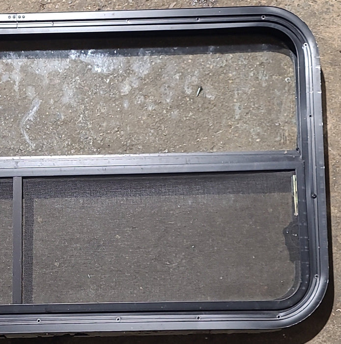 Used Black Radius Opening Window : 41 1/2" W x 21 1/4" H x 1 3/4" D