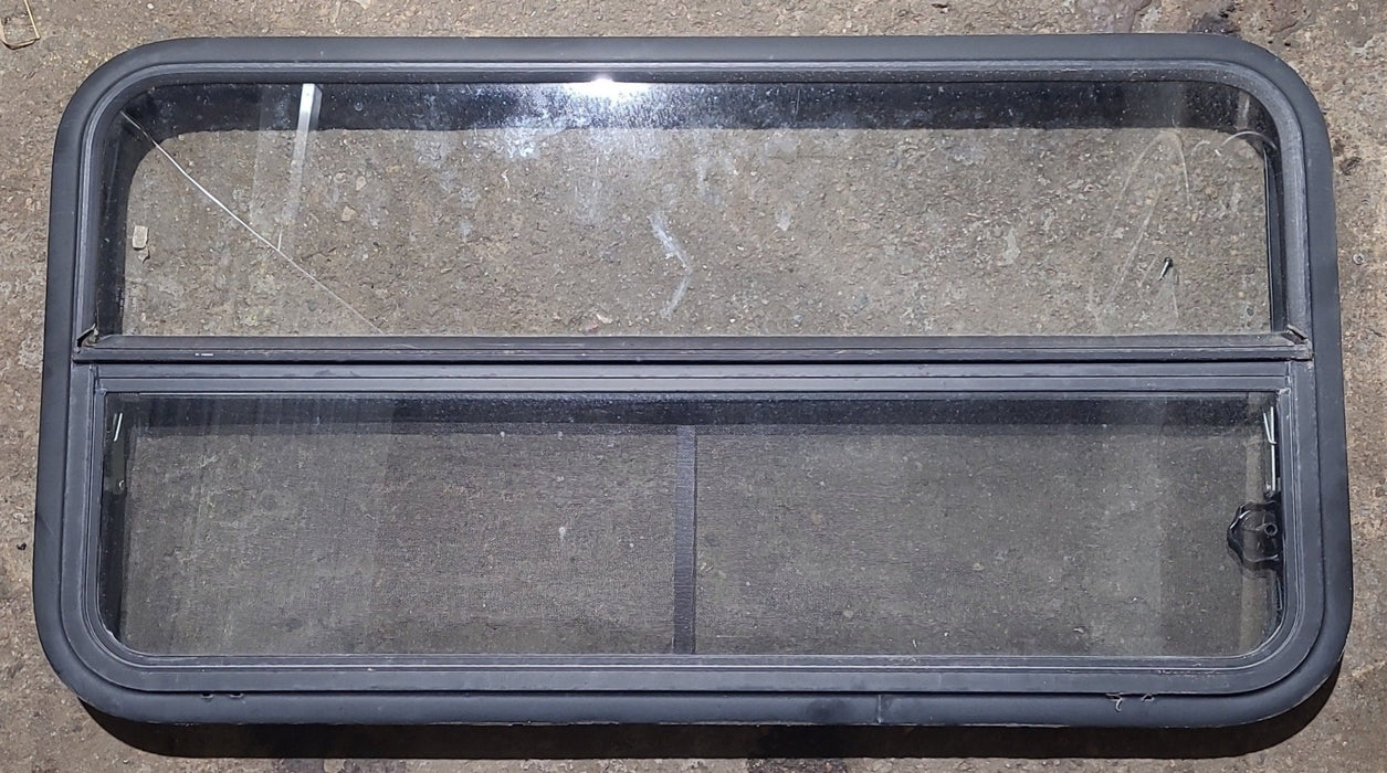 Used Black Radius Opening Window : 41 1/2" W x 21 1/4" H x 1 3/4" D