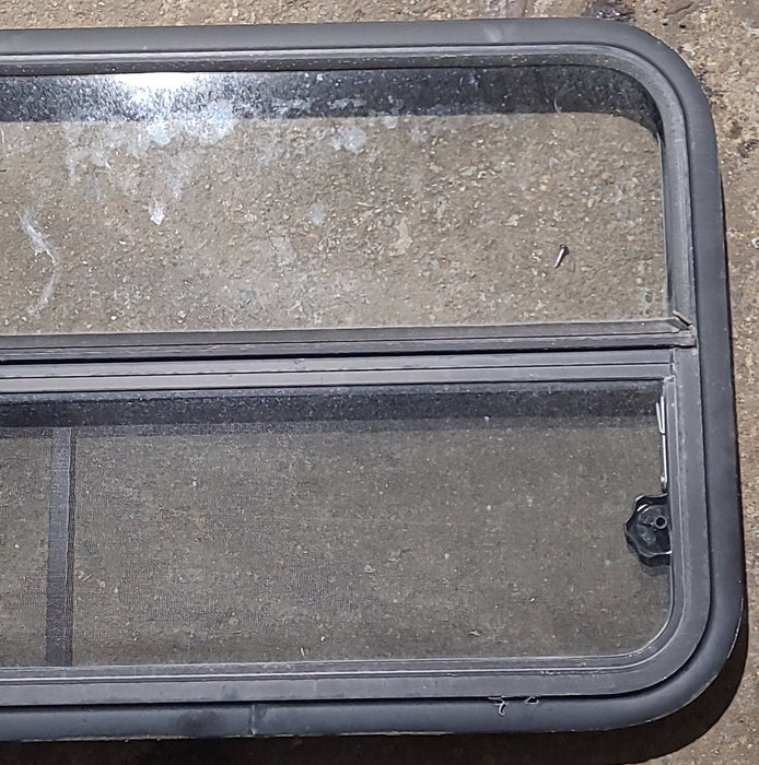 Used Black Radius Opening Window : 41 1/2" W x 21 1/4" H x 1 3/4" D