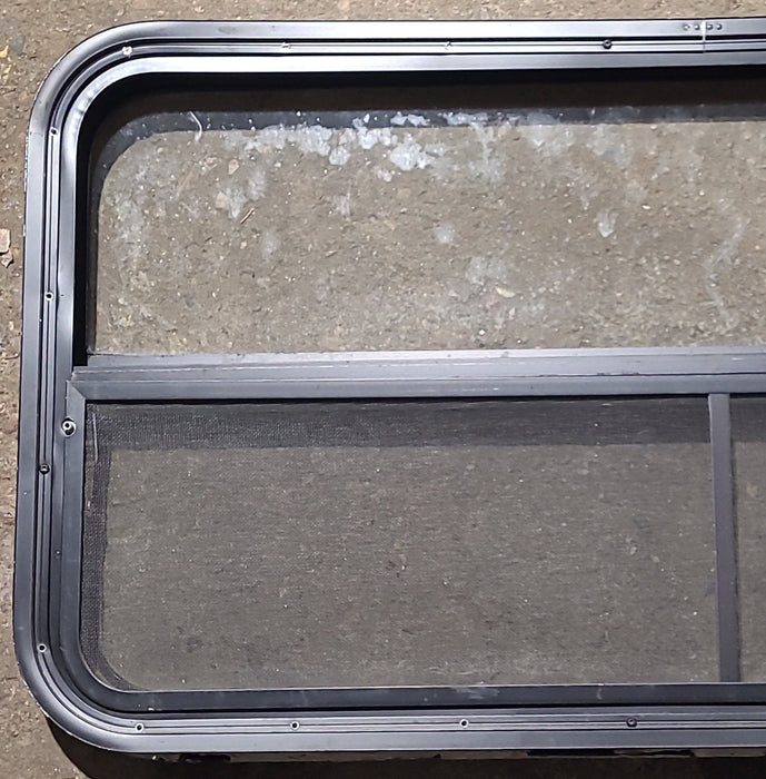 Used Black Radius Opening Window : 41 1/2" W x 21 1/4" H x 1 3/4" D