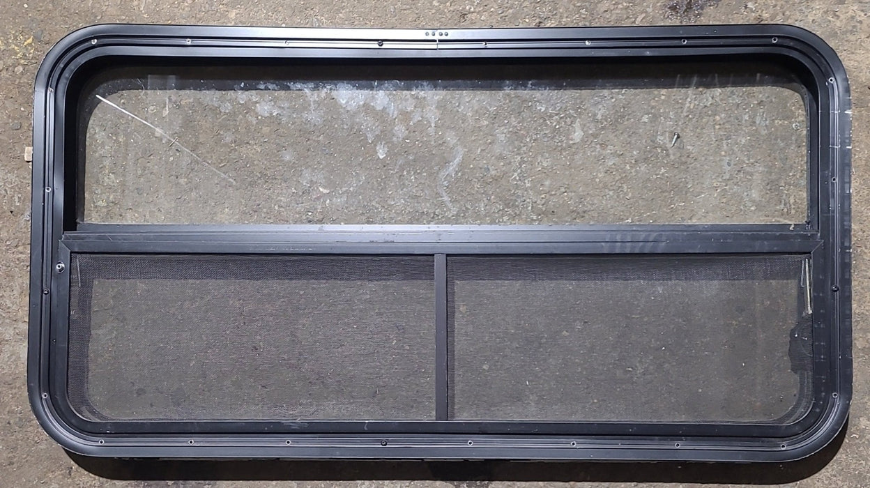 Used Black Radius Opening Window : 41 1/2" W x 21 1/4" H x 1 3/4" D