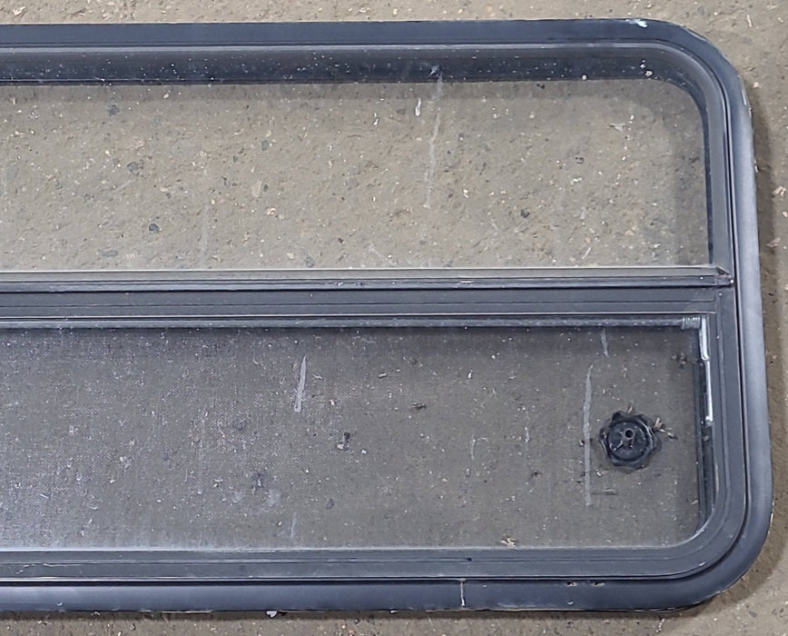 Used Black Radius Opening Window : 41 1/2" W x 21 1/4" H x 1 3/4" D