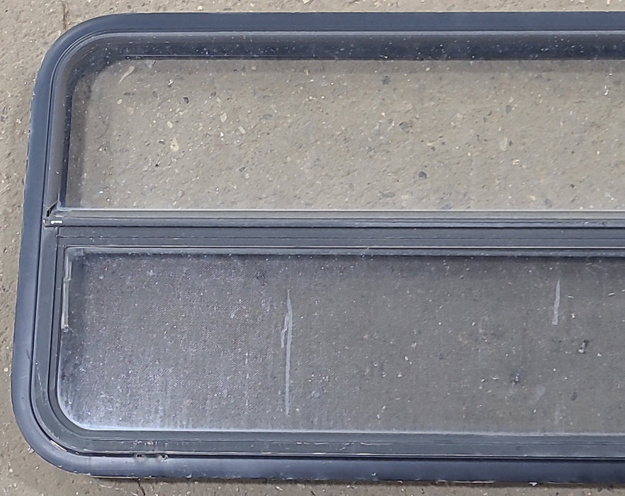 Used Black Radius Opening Window : 41 1/2" W x 21 1/4" H x 1 3/4" D