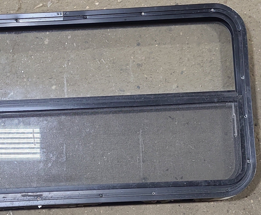 Used Black Radius Opening Window : 41 1/2" W x 21 1/4" H x 1 3/4" D