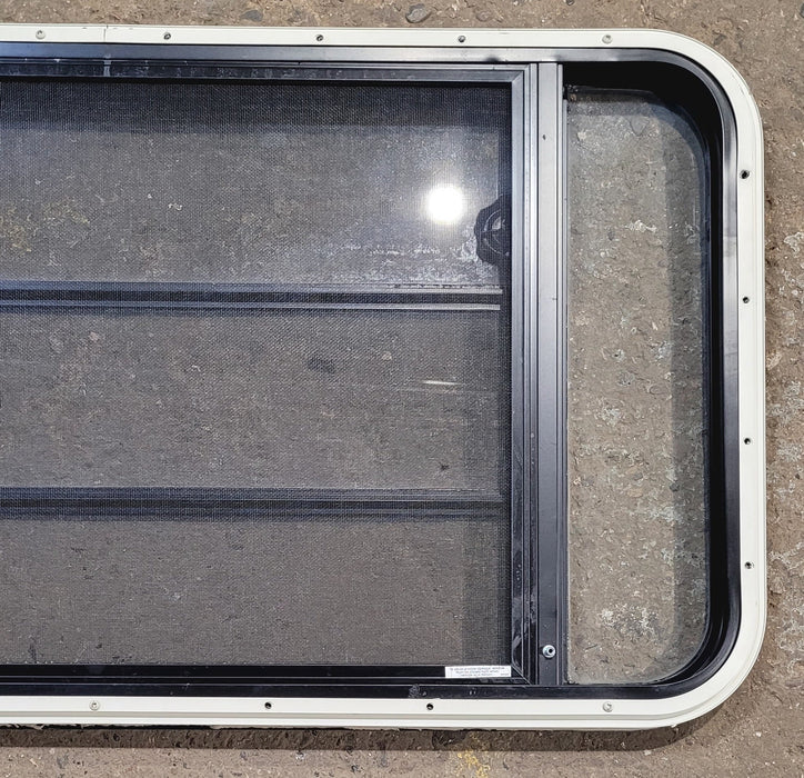 Used Black Radius Opening Window : 41 1/2" W x 21 3/4" H x 1 1/4" D