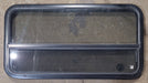 Used Black Radius Opening Window : 41 1/2" W x 21 5/8" H x 1 7/8" D - Young Farts RV Parts