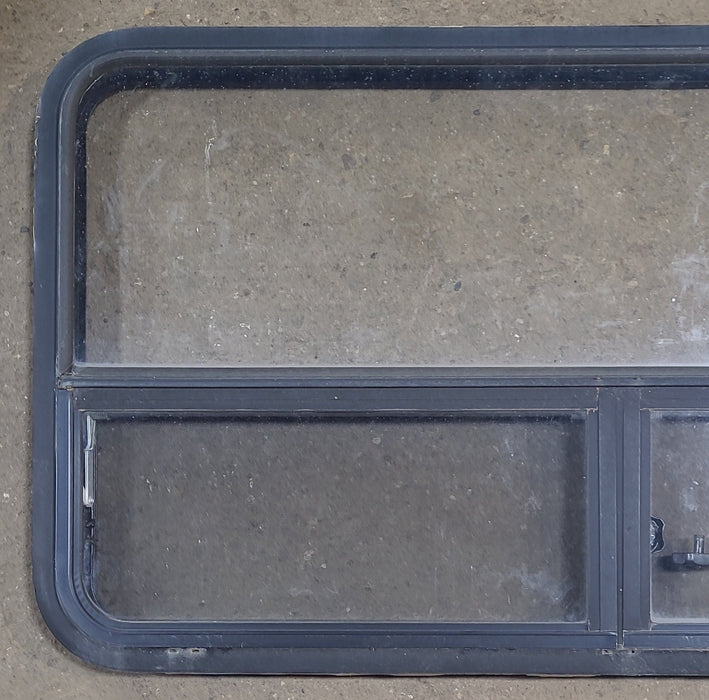 Used Black Radius Opening Window : 41 1/2" W x 25 1/2" H x 2" D
