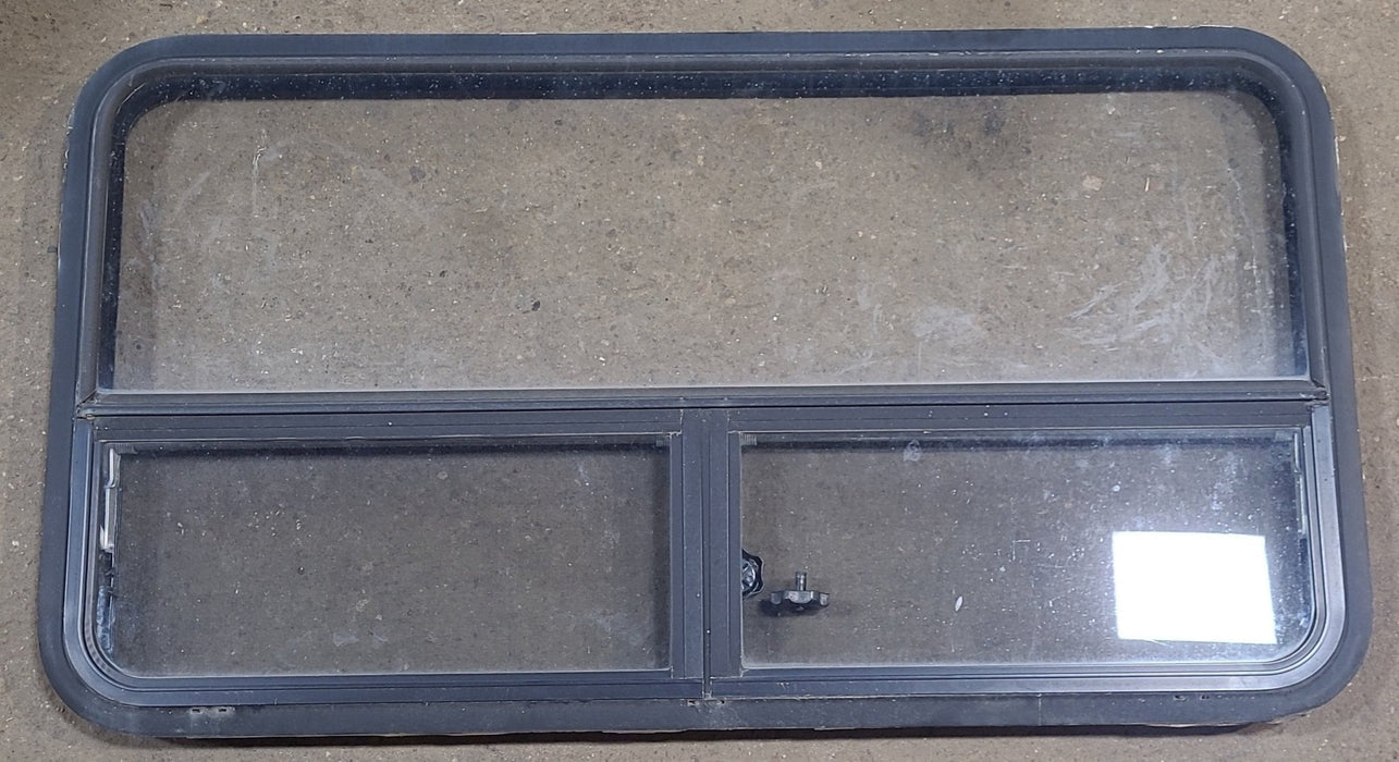 Used Black Radius Opening Window : 41 1/2" W x 25 1/2" H x 2" D