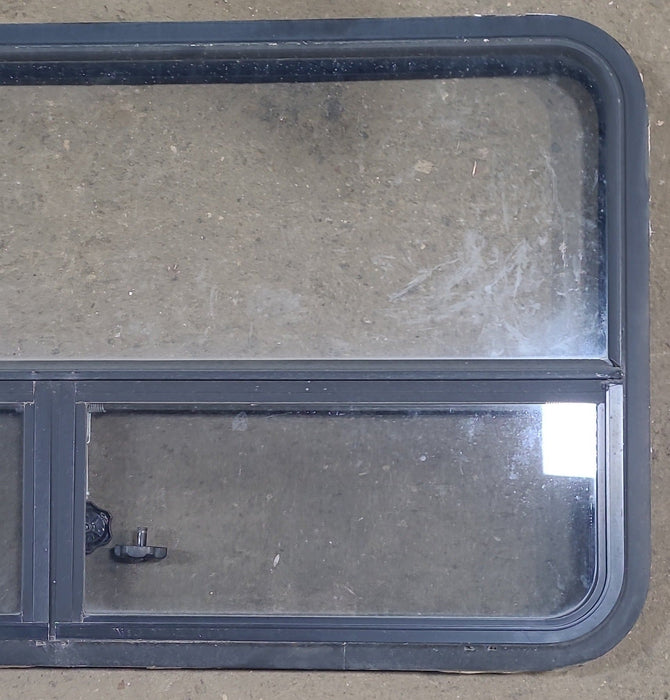 Used Black Radius Opening Window : 41 1/2" W x 25 1/2" H x 2" D