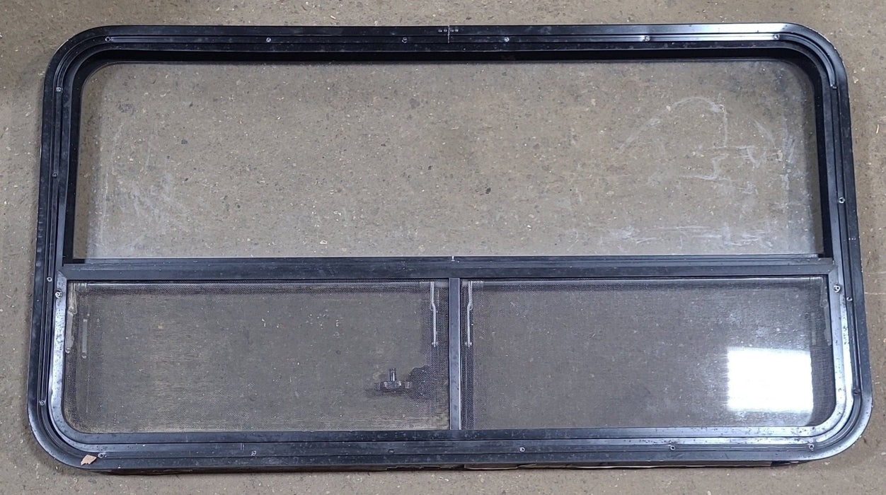 Used Black Radius Opening Window : 41 1/2" W x 25 1/2" H x 2" D