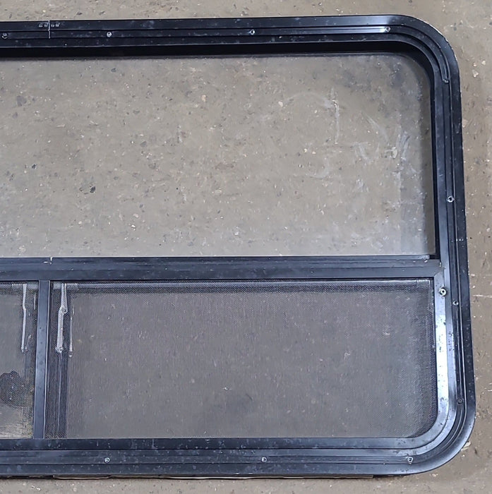 Used Black Radius Opening Window : 41 1/2" W x 25 1/2" H x 2" D