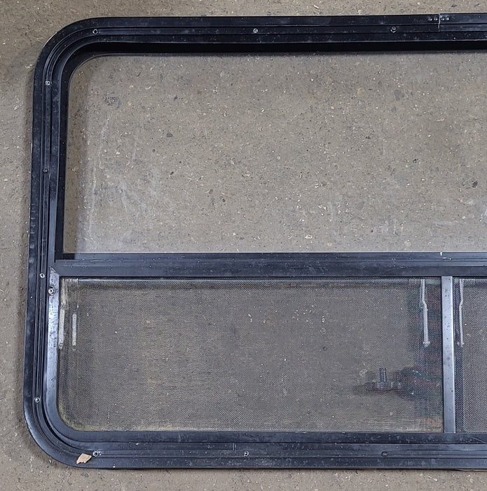 Used Black Radius Opening Window : 41 1/2" W x 25 1/2" H x 2" D