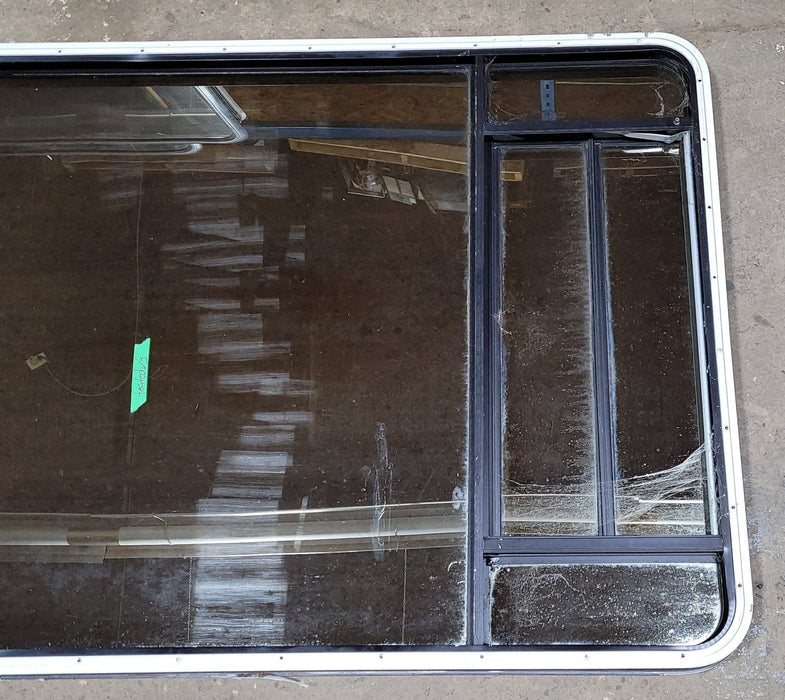 Used Black Radius Opening Window : 41 1/4" W X 59 1/2" H X 1 7/8" D