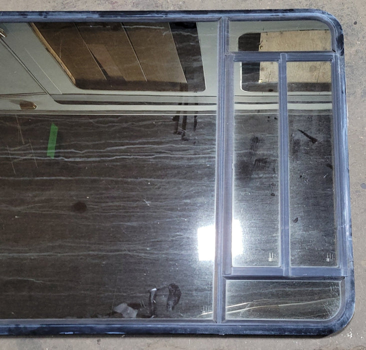 Used Black Radius Opening Window : 41 1/4" W X 59 1/2" H X 1 7/8" D