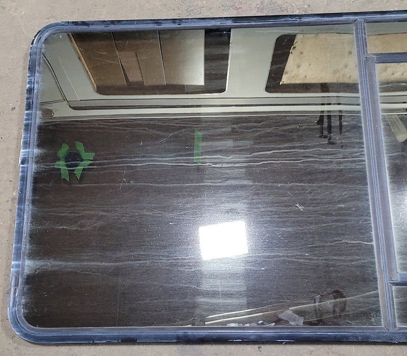 Used Black Radius Opening Window : 41 1/4" W X 59 1/2" H X 1 7/8" D