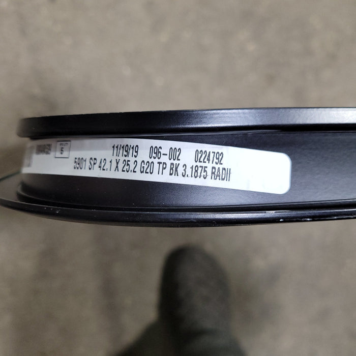 Used Black Radius Opening Window : 41 3/4" X 25 1/4" X  1 1/4" D