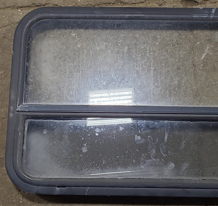Used Black Radius Opening Window : 41 3/8" W x 21 5/8" H x 2" D