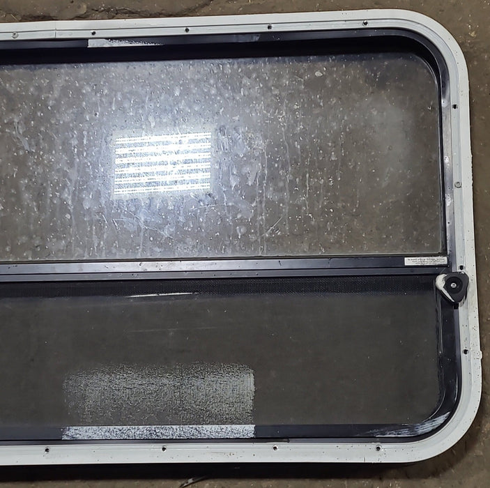 Used Black Radius Opening Window : 41 3/8" W x 21 5/8" H x 2" D