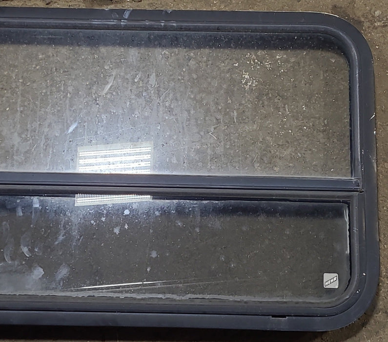 Used Black Radius Opening Window : 41 3/8" W x 21 5/8" H x 2" D