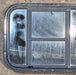 Used Black Radius Opening Window : 41 5/8" W x 17 7/8" H x 1 1/2" D - Young Farts RV Parts