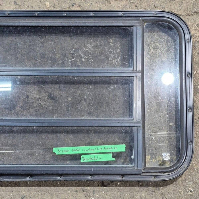 Used Black Radius Opening Window - 41.625 X 21.875 X 1.625