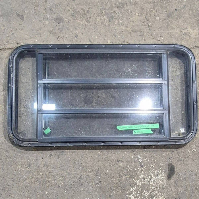 Used Black Radius Opening Window - 41.625 X 21.875 X 1.625