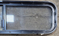 Used Black Radius Opening Window : 42 1/4" W x 11 3/4" H x 1 7/8" - Young Farts RV Parts