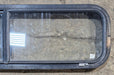 Used Black Radius Opening Window : 42 1/4" W x 11 3/4" H x 1 7/8" - Young Farts RV Parts