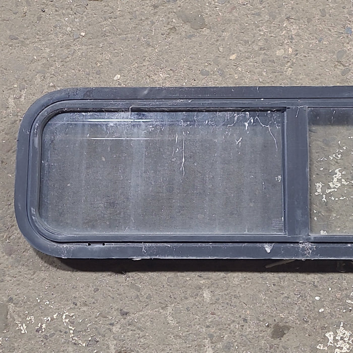 Used Black Radius Opening Window : 42 1/4" W x 11 3/4" H x 1 7/8" D