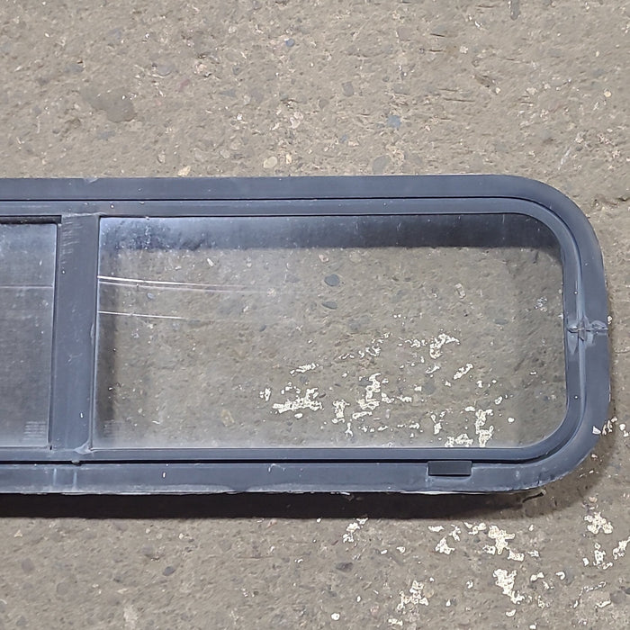 Used Black Radius Opening Window : 42 1/4" W x 11 3/4" H x 1 7/8" D