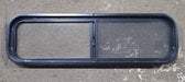 Used Black Radius Opening Window : 42 1/4" W x 11 3/4" H x 1 7/8" D - Young Farts RV Parts