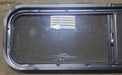 Used Black Radius Opening Window : 42 1/4" W x 11 3/4" H x 1 7/8" D - Young Farts RV Parts