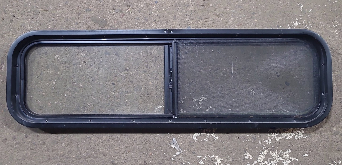 Used Black Radius Opening Window : 42 1/4" W x 11 3/4" H x 1 7/8" D