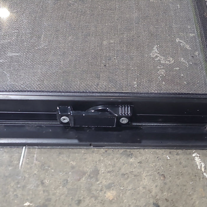 Used Black Radius Opening Window : 42 1/4" W x 11 3/4" H x 1 7/8" D