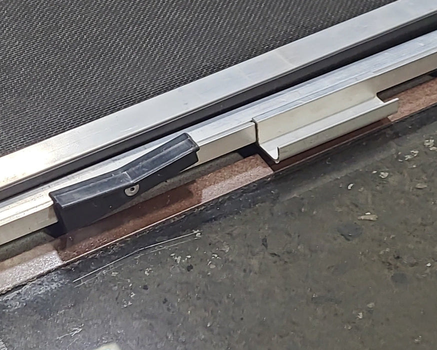 Used Black Radius Opening Window : 42 1/4" W x 21 3/4" H x 1 3/8" D