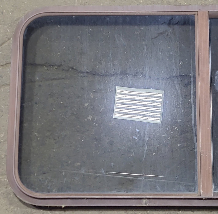 Used Black Radius Opening Window : 42 1/4" W x 21 3/4" H x 1 3/8" D