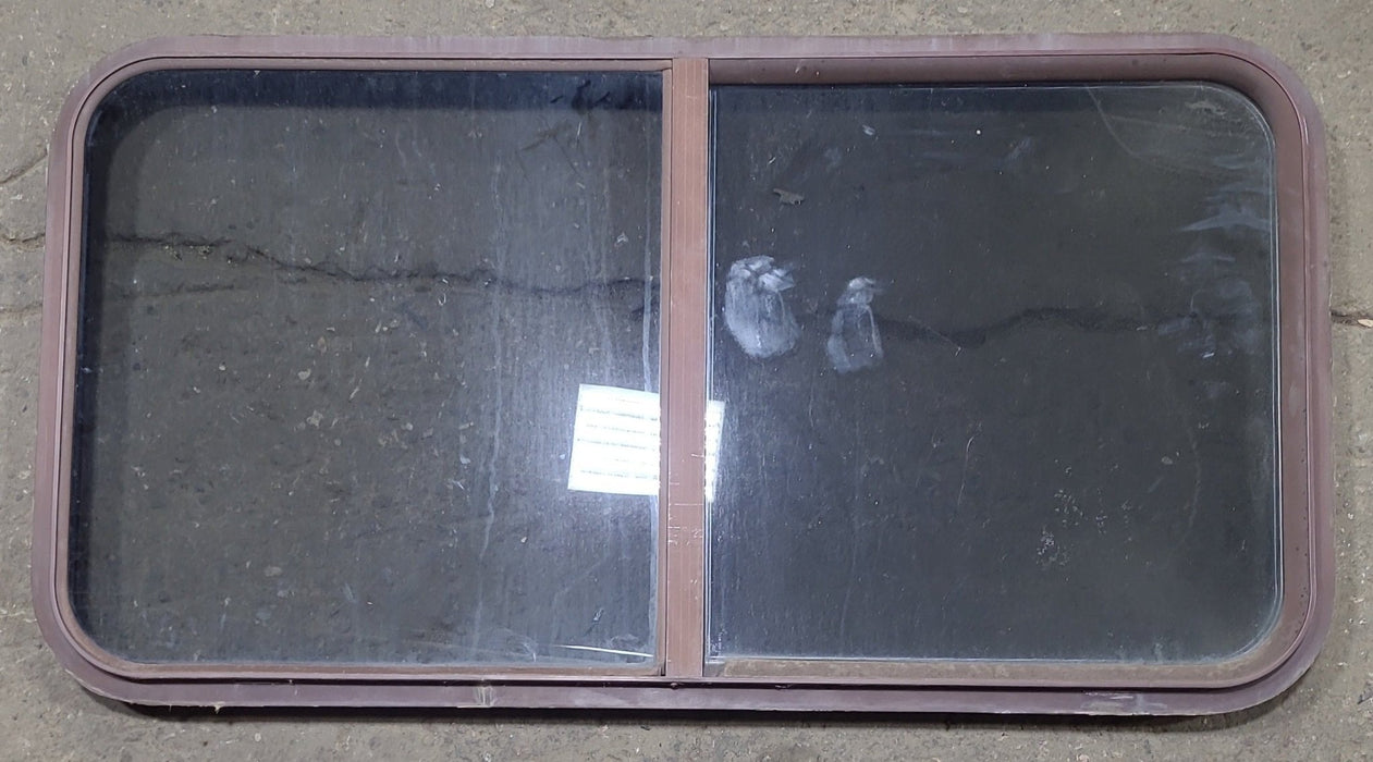 Used Black Radius Opening Window : 42 1/4" W x 21 3/4" H x 1 3/8" D
