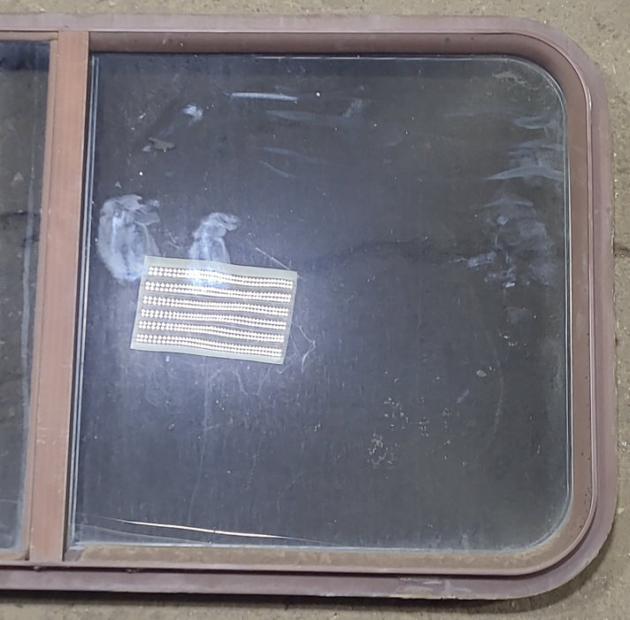 Used Black Radius Opening Window : 42 1/4" W x 21 3/4" H x 1 3/8" D
