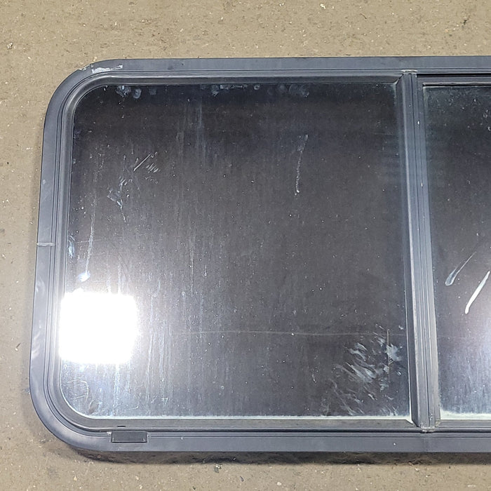 Used Black Radius Opening Window : 42 1/4" W X 22" H X 2" D
