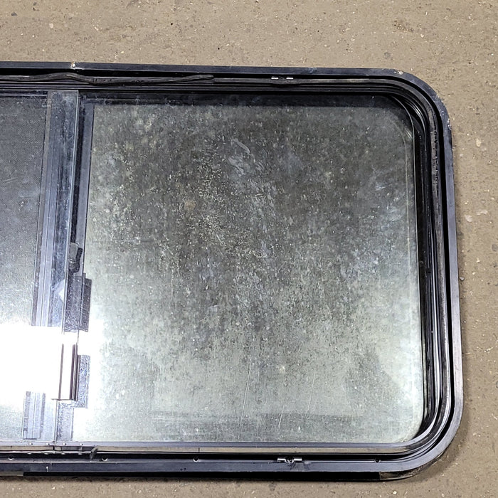 Used Black Radius Opening Window : 42 1/4" W X 22" H X 2" D